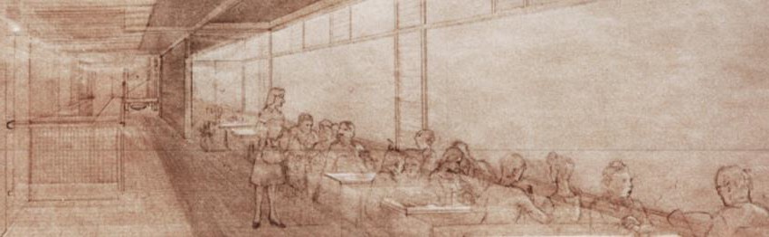 dibujo interior fábrica